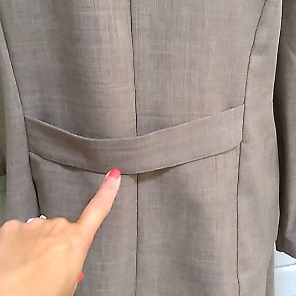 Sag Harbor Brown/Tan  2 Piece Skirt Suit. Size 14 Tall - Picture 8 of 15